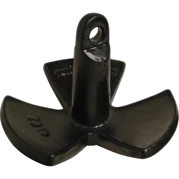 Black Vinyl Coated River Anchor - 30 lb