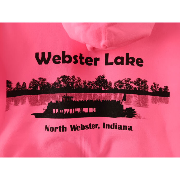 Webster Lake Zip-Up Hoodie - MEDIUM / Pink - Image 3