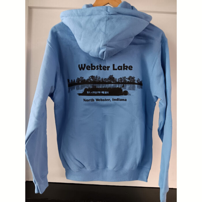 Webster Lake Zip-Up Hoodie - XLARGE / Blue