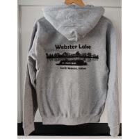Webster Lake Zip-Up Hoodie - SMALL / Grey