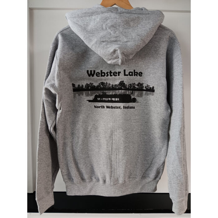Webster Lake Zip-Up Hoodie - XLARGE / Grey