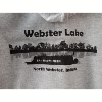 Webster Lake Zip-Up Hoodie - SMALL / Grey - Image 3
