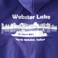 Webster Lake Zip-Up Hoodie - SMALL / Purple - Image 3
