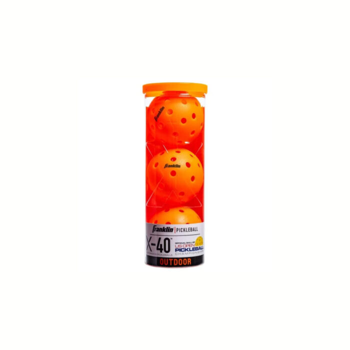 Franklin X-40 Outdoor Pickleballs 3pk (Orange)