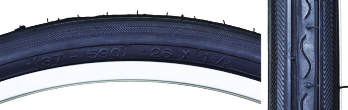 Sunlite Road Raised Center (ISO 590) 26x1-3/8 Tire