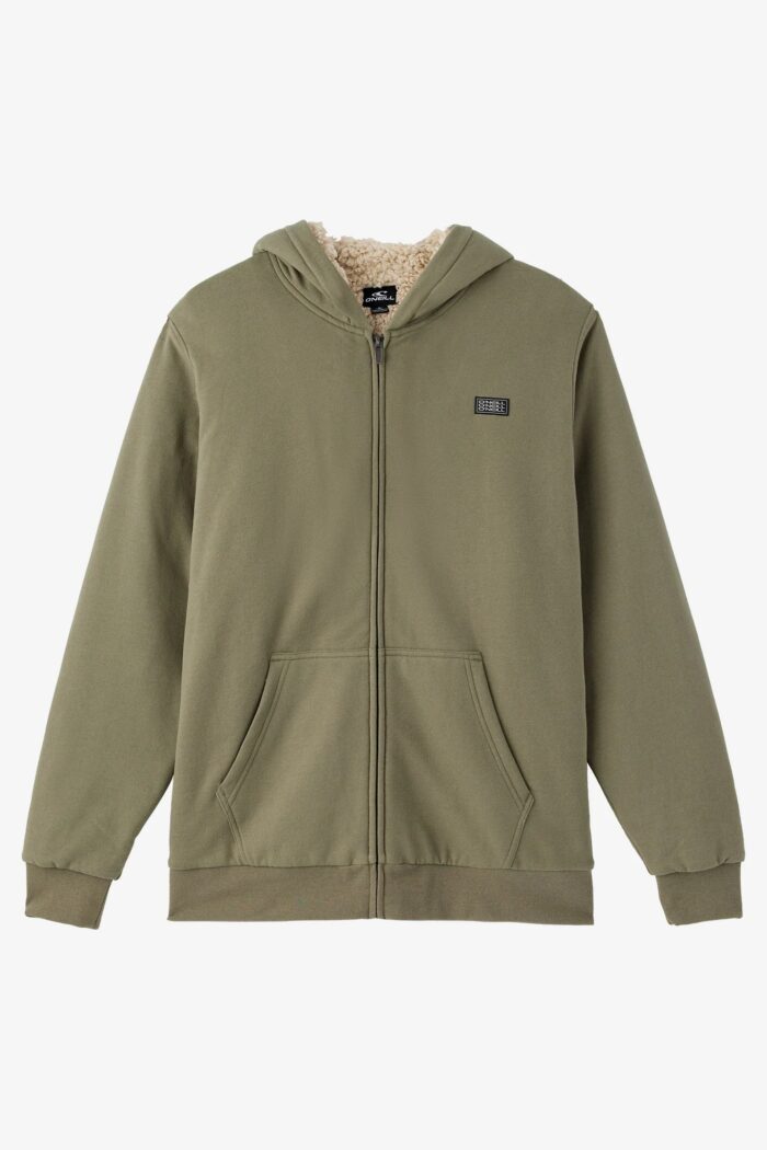 O'Neill Boy's Fifty Two High Pile Lined Zip Fleece Jacket (Small)
