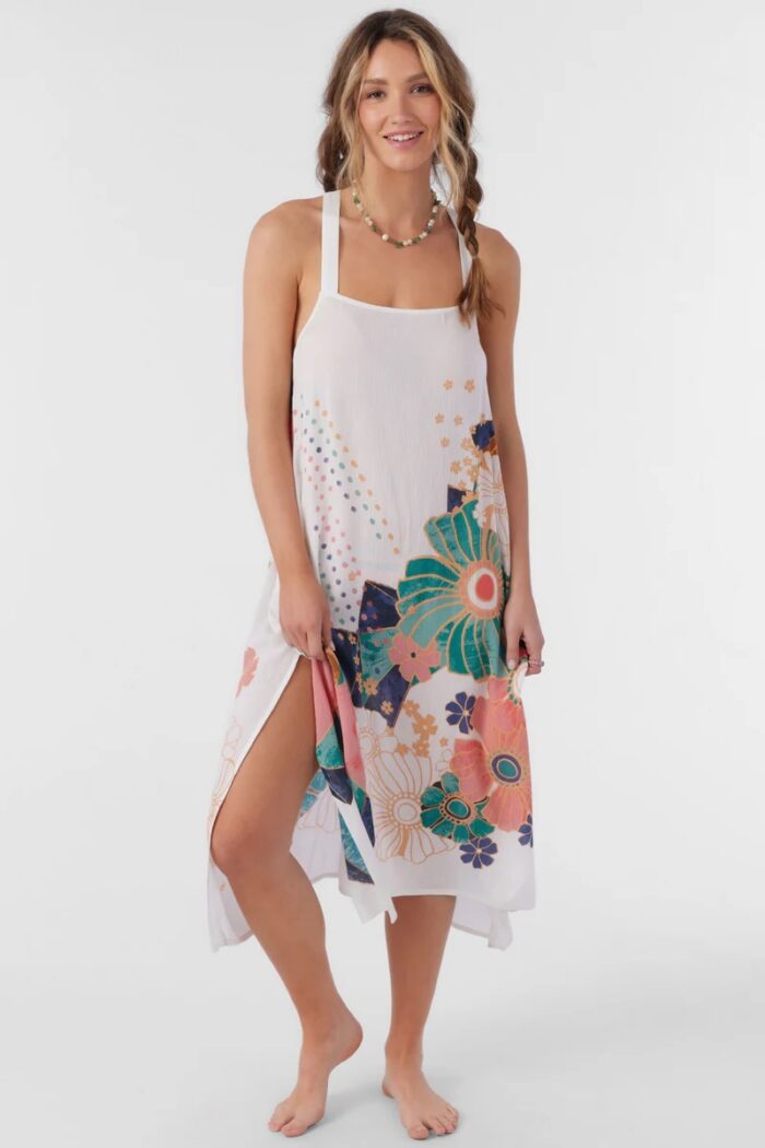 O'Neill Miranda Jadia Floral Midi Cover Up Dress (X-Small)