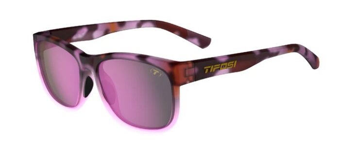 Tifosi Swank XL Pink Tortoise Frame (Smoke Tint with Rose Pink Mirror)