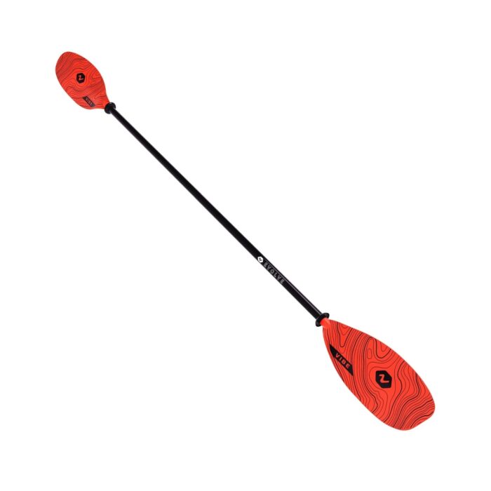Vibe Evolve Fiberglass Kayak Paddle (Tsunami Red)