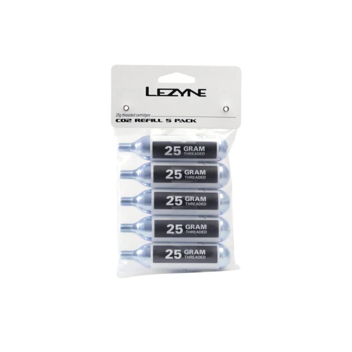 Lezyne 25 Gram CO₂ Cartridges 5 Pack