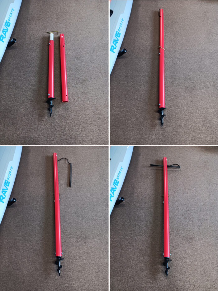 5' Beach Anchor (Red) - Collapses to 33" for storage - Image 2