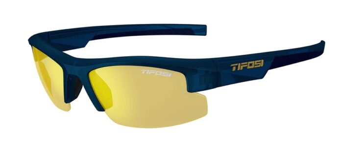 Tifosi Shutout Midnight Navy Frame Smoke Tint with Yellow Mirror