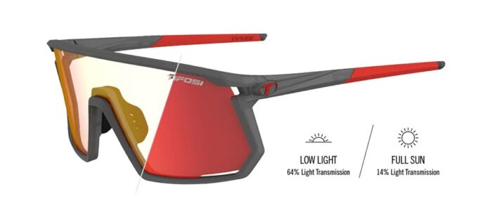 Tifosi Moab Satin Vapor Frame Clarion Red Fototec