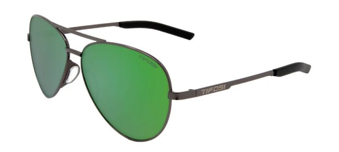 Tifosi Shwae Graphite Frame Smoke Tint with Green Mirror