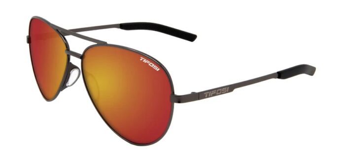 Tifosi Shwae Graphite Frame Smoke Tint with Red Mirror