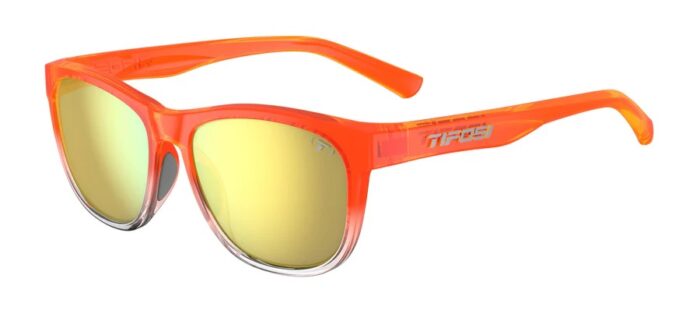 Tifosi Swank Orange Rush Frame Smoke Tint with Yellow Mirror
