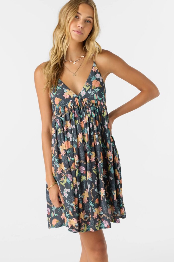 O'Neill Loindaflow Mel Mini Printed Dress (Large)