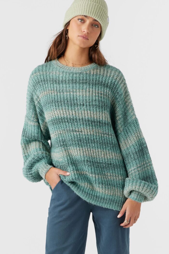 O'Neill Bayou Long Sleeve Sweater (Bayou Blue) Large