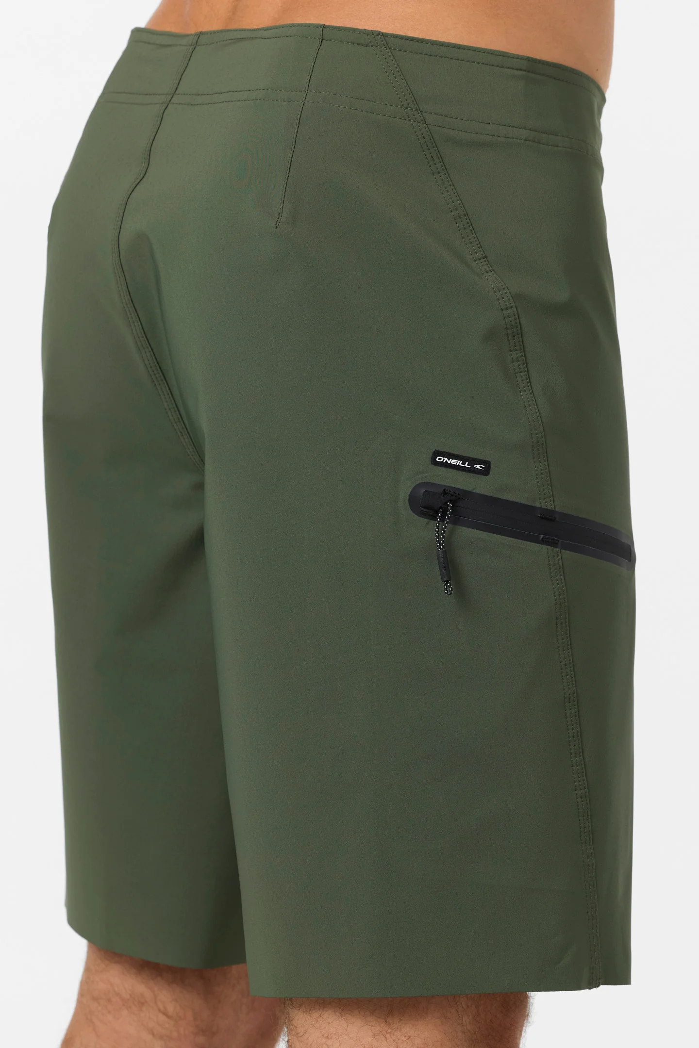 O'Neill Hyperfreak Tech 19" Boardshorts (Dark Olive) 33" - Image 2