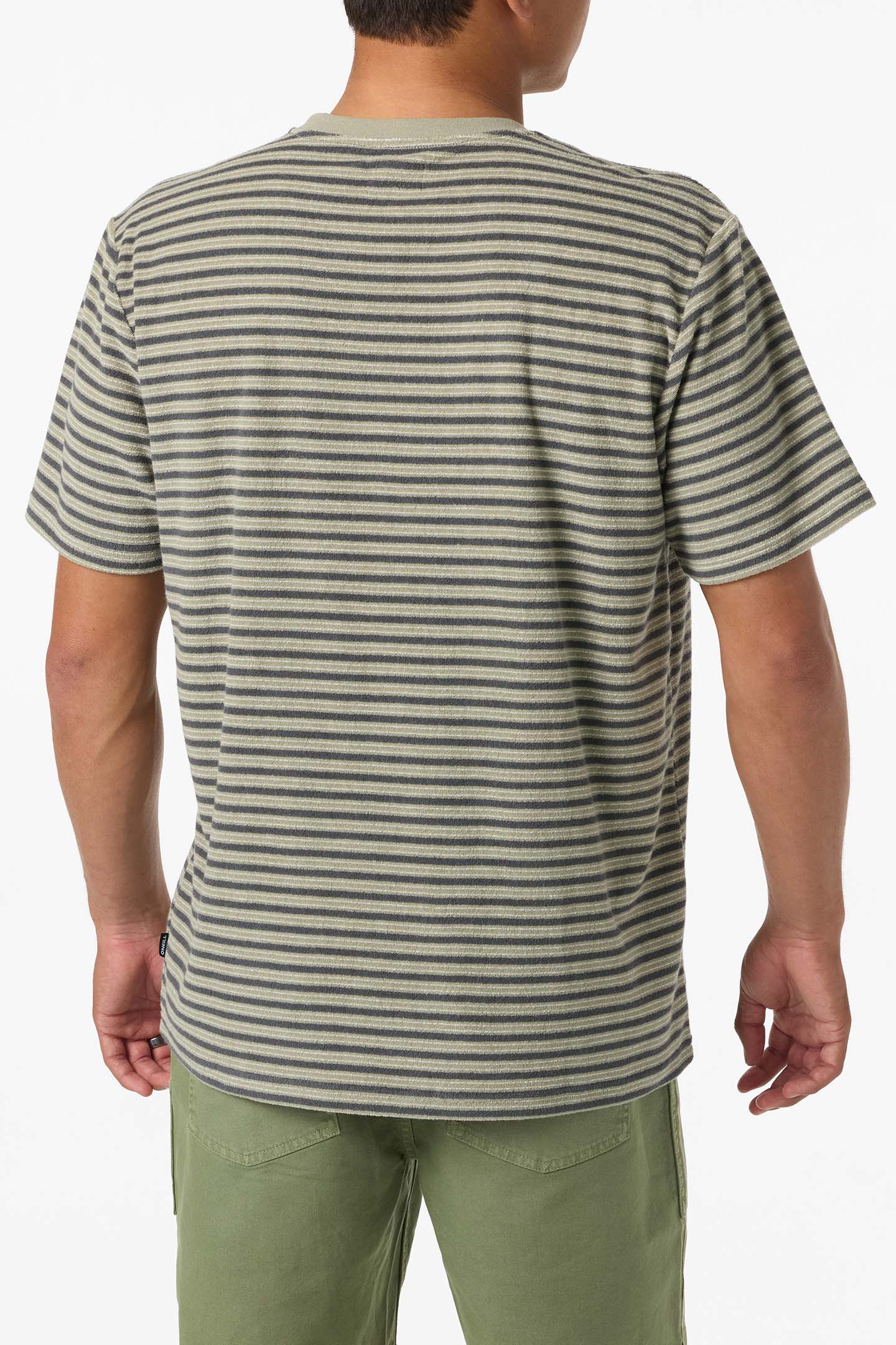 O'Neills Frontiers Striped Tee (Seagrass) L - Image 2